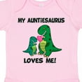 thumbnail image 4 of Inktastic My Auntiesaurus Loves Me Boys or Girls Baby Bodysuit, 4 of 5