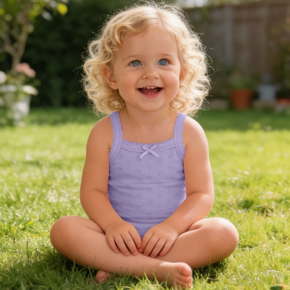BRGZLK Baby Girls Sleeveless Onsies 2026 Solid Color Cute Lightweight Soft Comfortable Cotton Bodysuit Toddler Summer Clothing Purple 24-36 Months