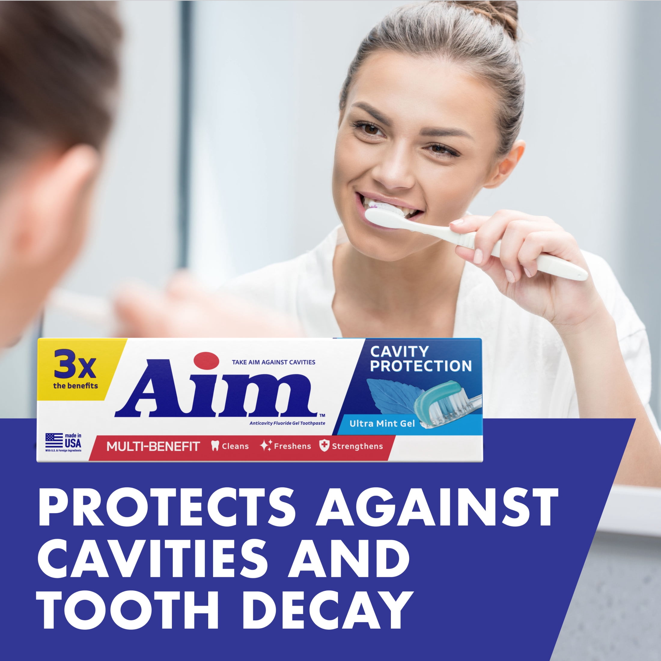 AIM Cavity Protection Toothpaste, Ultra Mint Gel, 5.5 oz
