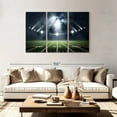thumbnail image 2 of Elephant Stock Grand Football Stadium Wall Art - Horizontal Multi Panel Canvas - Living Room Wall Decor - Sports Multi Panel - Blue And Green Decor - 74" x 48", 2 of 4
