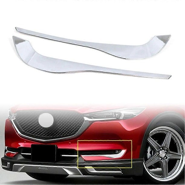 Front Fog Light Lamp Eyebrow Eyelid Molding Trim For Mazda CX-5 CX5 Chrome ABS Car Styling Decoration Trims