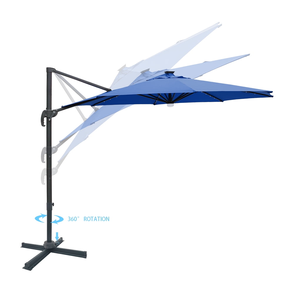 9 foot lighted offset patio umbrella Amazon.com : Blissun 9 ft Solar Umbrella, 32 LED Lighted Patio Umbrella,  Table Market Umbrella, Outdoor Umbrella for Garden, Deck, Backyard, Pool  and Beach (Tan) : Patio, Lawn & Garden