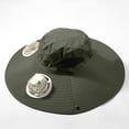 thumbnail image 4 of USB Charging Detachable Solar Charging Fan Built In Large Brim Hat Summer Outdoor Sun Hat Men's Climbing And Fishing Hat (two Fan Styles) Mens Boating Hats Woman Beach Bag Cord for Hat Cute Fall Hats, 4 of 6