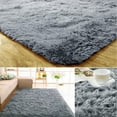 thumbnail image 3 of Tapis Shag Modernes Tapis Shaggy Antidérapant Tapis de Chambre Tapis de Sol, 3 of 8