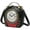 black, variant on Small Crossbody Purse and Handbags for Women Cute Shoulder Bag Unique Steampunk Metal Clock Costume