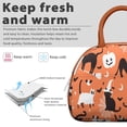thumbnail image 3 of Haunted Design Lunch Box for Professional Women - Halloween Insulated Reusable Bag, Leakproof High Capacity Tote with Pockets for Office & Costume Events, 3 of 7