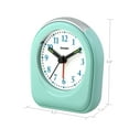 thumbnail image 5 of (2 pack) SHARP Quartz Analog Arch Alarm Clock, Mint, Battery Operated, Small, Travel Clock, 5 of 9