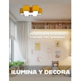 thumbnail image 3 of Lampara De Techo Rompecabezas Infantil Amarillo, 3 of 4