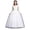 E266-White, variant on hengsof Girls Fashion Floral Print Solid Sleeveless Round Neck Mesh Dress Sweet Flower Girl Formal Gown for Wedding Party 4-14 Years