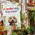 thumbnail image 3 of A Spoiled Dog Lives Here Flowers Spring Summer Garden Flag Alaskan Malmute Paws Home Decor Banner for Outside Yard 28 X 40 Inch Double Side, 3 of 6