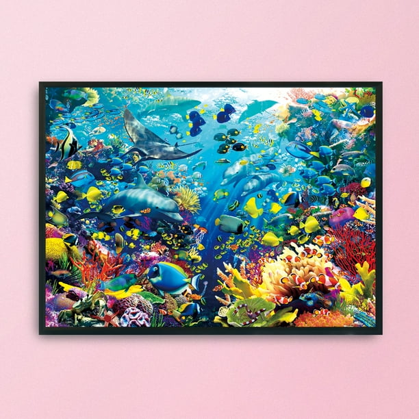 Cuadros Decorativos 11CT arte punto de cruz lienzo estampado DIY Kit de costura (DX1018 bajo el agua) Ndcxsfigh Nuevos Originales