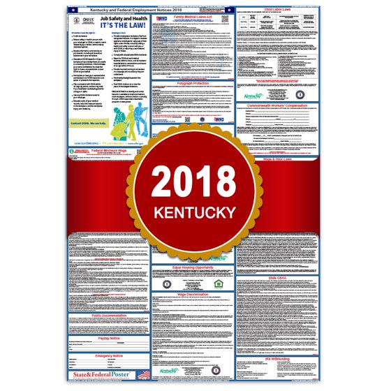 2018 Kentucky State and Federal Labor Law Poster 