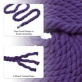 thumbnail image 3 of Unique Bargains 1/2'x16' Natural Twisted Cotton Rope 3 Strand Soft Craft Rope with Drawstring Bag Purple 2 Pack, 3 of 6