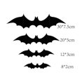 thumbnail image 2 of Pegatinas de pared de murciélagos 3D de Halloween de HBASD, resistentes al agua, para decoración de habitaciones (28 murciélagos negros), 2 of 8