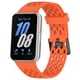 thumbnail image 2 of [Naranja] Adecuado para Galaxy Fit3 (SM-R390) correa silicona con forma orificio (hebilla metal doble hilera) correa silicona transpirable (B), 2 of 8