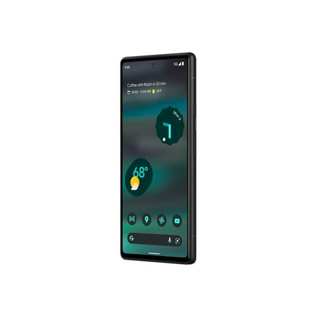 Google Pixel 6a - 5G smartphone - dual-SIM - RAM 6 GB / Internal Memory 128 GB - OLED display - 6.1" - 2400 x 1080 pixels (60 Hz) - 2x rear cameras 12.2 MP, 12 MP - front camera 8 MP - sage