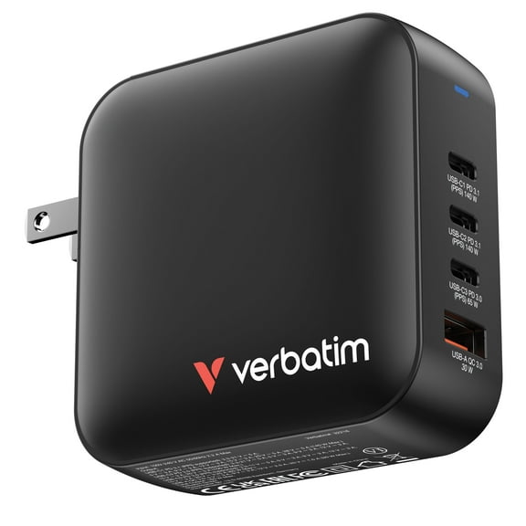 Verbatim Mini GaN Charger 165W 4 Port