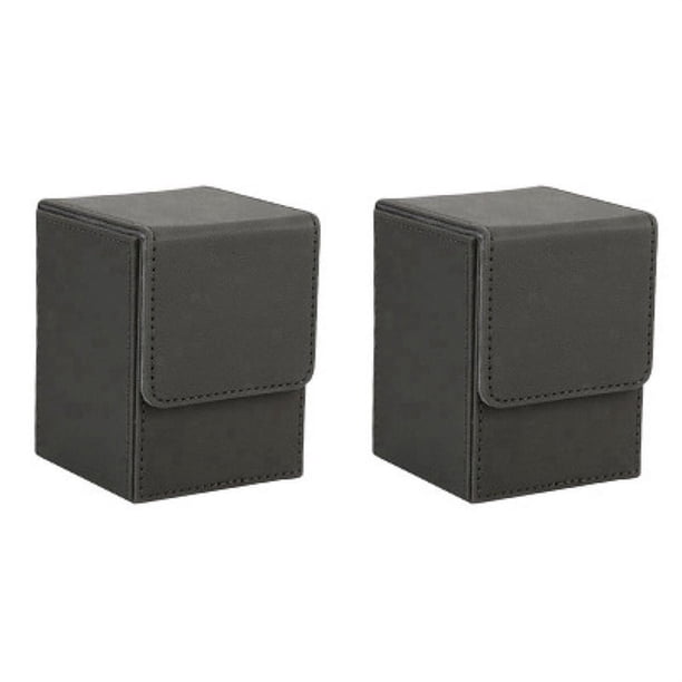 2X Caja de Cartas Caja de Cartas Caja de Juego de Cartas con para Carpetas Yugioh : 100+, Gris