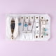 thumbnail image 4 of Sonducket Bolsas de maquillaje Joyero multifunción Rollo Bolso plegable PU Anillo Collar Titular Organizador Estuche de viaje Blanco Type3 NO3, 4 of 6