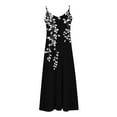 thumbnail image 4 of Youyipin womens Summer Dresses For Women Print Sleeveless Round Neck Dress Casual Long Dresses formal dresses for women, 4 of 5