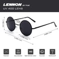 thumbnail image 3 of Gafas de sol CGID E01 Lennon polarizadas negras para mujeres y hombres, 3 of 5