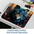 thumbnail image 6 of Wolf Printed Square Desk Pad, 8.3x9.8 Inch Non-Slip Rubber Bottom Gaming Mousepad, Desk Mat for Office and Gaming, 6 of 6
