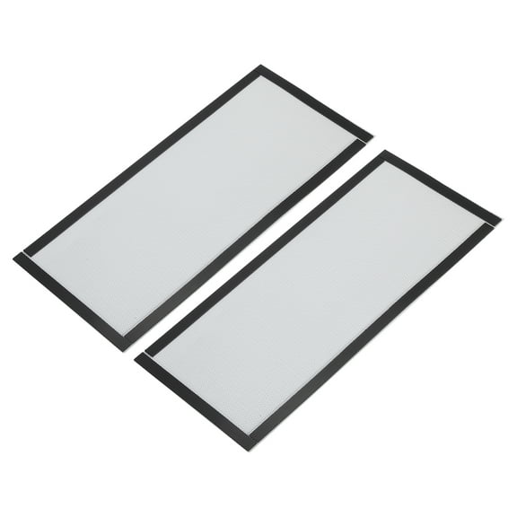 2Pcs Floor Vent Covers, 12"x5.5" Magnetic Floor Register Air Vent Screen, White