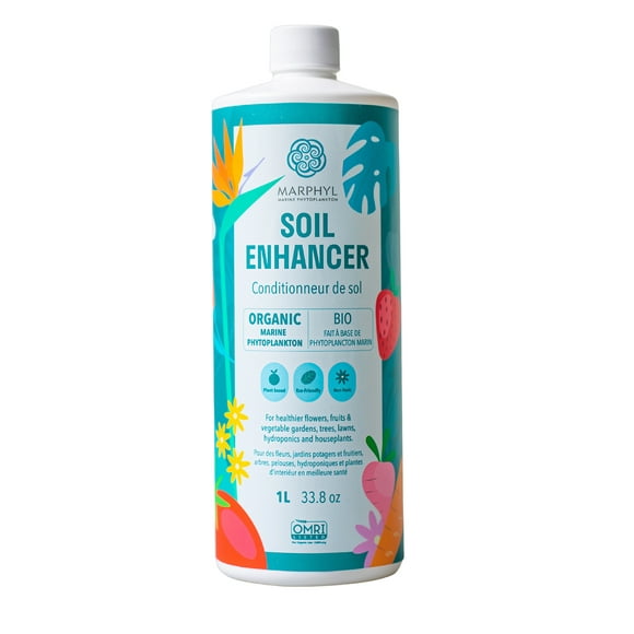MARPHYL Organic Liquid Plant Food – Indoor & Outdoor House Plant Fertilizer - All-Purpose Nutrient-Rich Plant Food - Soil Enhancer for Garden, Flowers, Vegetables, Succulents, Bamboo, Hydroponics