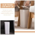 thumbnail image 3 of Shisuyan Small Trash Can with Lid Bathroom Kitchen Waste Basket Office Plastic Trash Can, 3 of 9