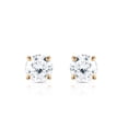 thumbnail image 2 of Galaxy Gold 14K Yellow Gold 0.40 CTW Natural Diamonds Diamond Stud Earrings - April Birthstone - Strength & Brilliance - Fine Jewelry for Women, 2 of 4