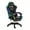 Black, variant on WINGOMART Ergonomic Gaming Chair with Footrest, High Back Faux Leather Gaming Chair With RGB led light and Adjustable Armrest Height Adjustable Swivel