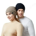 thumbnail image 4 of siminsem Unisex Soft Warm Cuffed Beanie Winter Knit Hat - Stretchy Double Layer Skull Cap for Men Women Ski Watch Cap Cold Weather Outdoor Snow Hiking One Size, Beige,One Size, 4 of 5