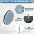thumbnail image 3 of Uxcell 12Pcs Furniture Moving Pad with Nail, 1-3/8" Round Furniture Slider, Gray Blue, 3 of 6