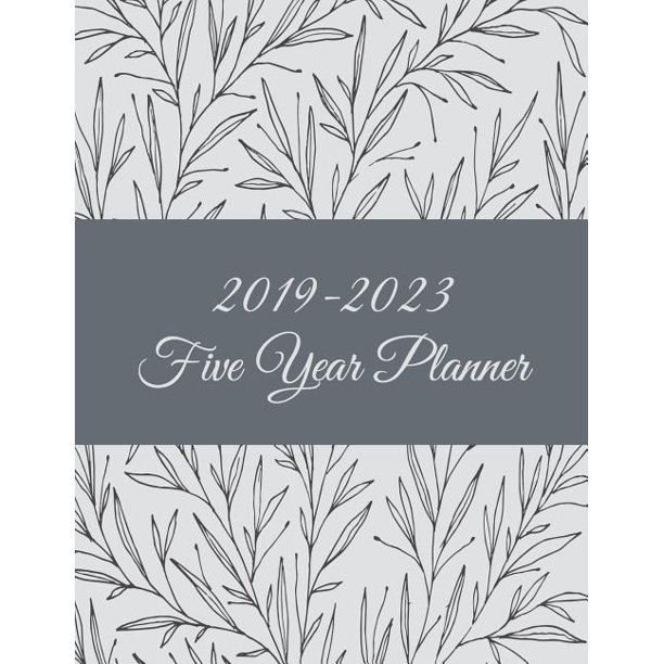 2023 Calendar 8 5 X 11 20192023 Five Year Planner Art Floral B&w, 8.5 X 11 Five Year 20192023 Calendar Planner