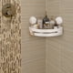 thumbnail image 4 of Estante organizador de esquina con ventosa para baño | Estante de ducha de pared sin taladros | Cesta de baño de aluminio ABS inoxidable con drenaje | Porta champú seguro para artículos de tocador y, 4 of 6