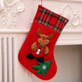 thumbnail image 1 of Gran oferta de calcetines de decoración navideña para regalos de árboles de Navidad, bolsa de calcetines colgantes para decoración de fiesta en casa, 1 of 4