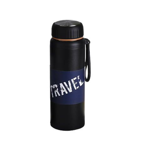 

Oiur Vacuum Cup Food Grade Large Capacity Long-term Preservation Leakproof Lanyard Drinking Stainless Steel Men Women Business Thermal Bottle for Home