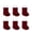 Wine, variant on 6 Pack Christmas Stockings, 15.75 Inch Velvet Christmas Stocking with White , Xmas Hanging Stocking Decor for Fireplace Home Holiday Party