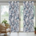thumbnail image 5 of Outdoor Curtains for Patio Waterproof, Palm Leaves Outdoor Privacy Panels Grommet, Spring Tropical Leaf Botanical Vintage Blue Blackout Outside Curtains for Porch/Cabana 54"x84", 1 Panel, 5 of 8