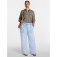thumbnail image 2 of Scenario Women's Drapey Denim Jeans, Short and Regular Inseam, Sizes XS-XXXL, 2 of 7