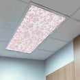 thumbnail image 2 of 4 Pack Light Pink Floral Paisley Fluorescent Light Covers for Ceiling Lights Boho Leaf Vintage Farmhouse Linen Magnetic Ceiling Light Covers Overhead Light Filters for Office Classroom Home, 2 of 9