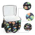 thumbnail image 6 of FORMRS Insulated Cooler Bag 24 Cans Capacity Soft Leakproof Lunch Box with Side Pockets, Green Cubes, 6 of 7