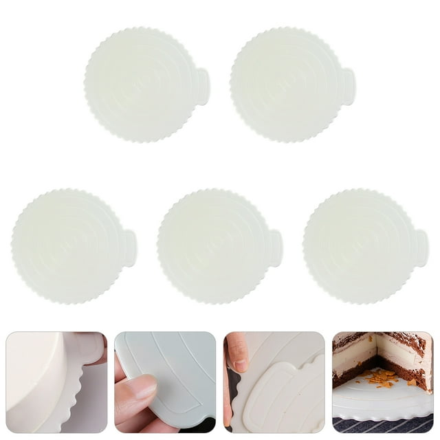 FUTUREORYY Lot de 5 Base de Planche pour Gâteau Dessert Réutilisable en ABS pour Décorer et Servir de Délicieux Gâteaux