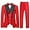 Red, variant on Lycody 3PCS Boys And Teen Formal Tuxedo Suit Slim Fit Set with Blazer Jacket Vest Pant Kids Formal Outfit for School Uniform Graduation Wedding Party Wear Prom Size 2-16