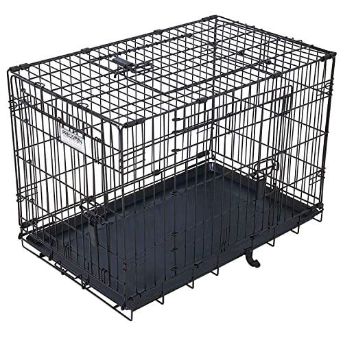 Open Box PRECISION PET 30" x 19" x 22" 3-Door Great Crate with Lock - Copper Hammertone