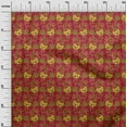 thumbnail image 2 of oneOone Cotton Silk Fabric Leaves & Floral Block Decor Fabric Printed BTY 42 Inch Wide, 2 of 4
