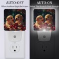 thumbnail image 2 of PhooArto Galaxy Cherries Puppies Plug in LED Night Light Auto Sensor Dusk to Dawn Decorative Night for Bedroom, Bathroom, Kitchen, Hallway, Stairs, Baby's Room, Energy Saving, 2 of 7