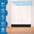 thumbnail image 3 of FGY Door Draft Stopper 38 Inch Adjustable Foam Door Draft Blocker with Adhesive One Sided, Reduce Noise, Cold Air, Wind, Fit for Interior/Exterior Doors (Black), 3 of 6