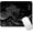 Black and White Great Wave, variant on Cute Pink Mouse Pad, Floral Flowers Mouse Pad, Sakura Cherry Blossom Mousepad, Japanese Aesthetic Desk Decor, Anti Slip Rubber Base Mice pad for Computer Office Girl, 9.5 x 7.9 Inch