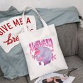 thumbnail image 3 of Bolso de mano con estampado de Disney para mujer, bolsa de lona de gran capacidad, para compras, 2 niñas, 2024, 3 of 5
